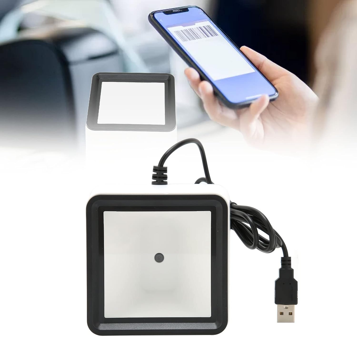 Scanner code barre 1D/2D QR mains libres Omnidirectionnel : Optimisez vos processus de scan !