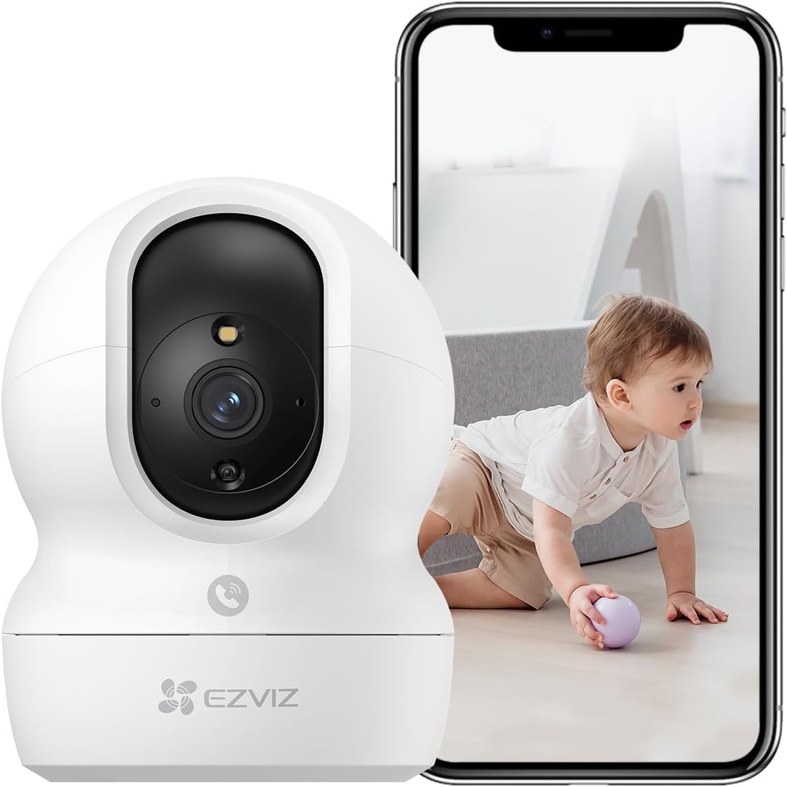 EZVIZ C6N – Caméra WiFi Intérieure 2MP Full HD avec Vision 360° et Suivi Automatique des Mouvements