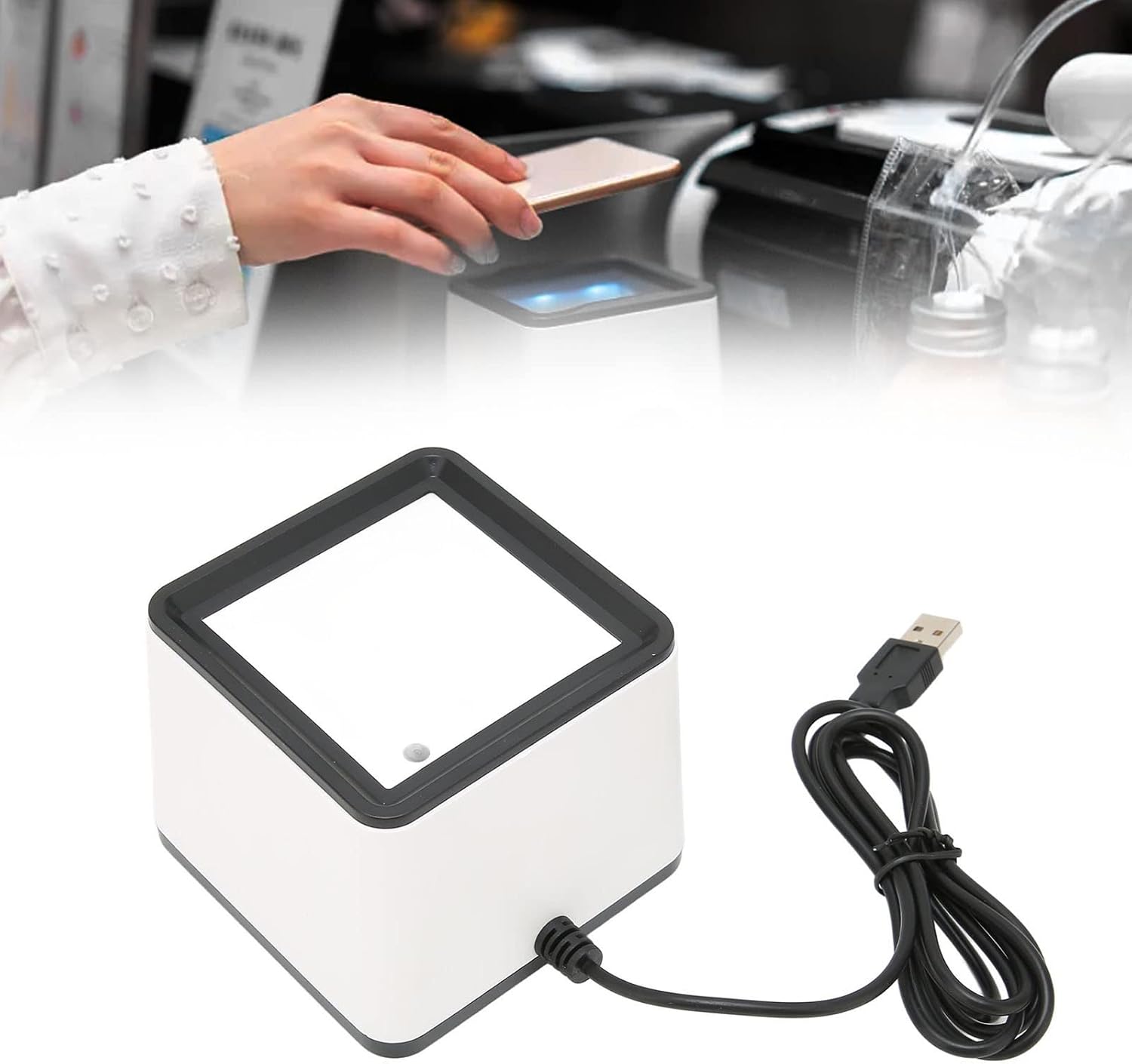 Scanner code barre 1D/2D QR mains libres Omnidirectionnel : Optimisez vos processus de scan !