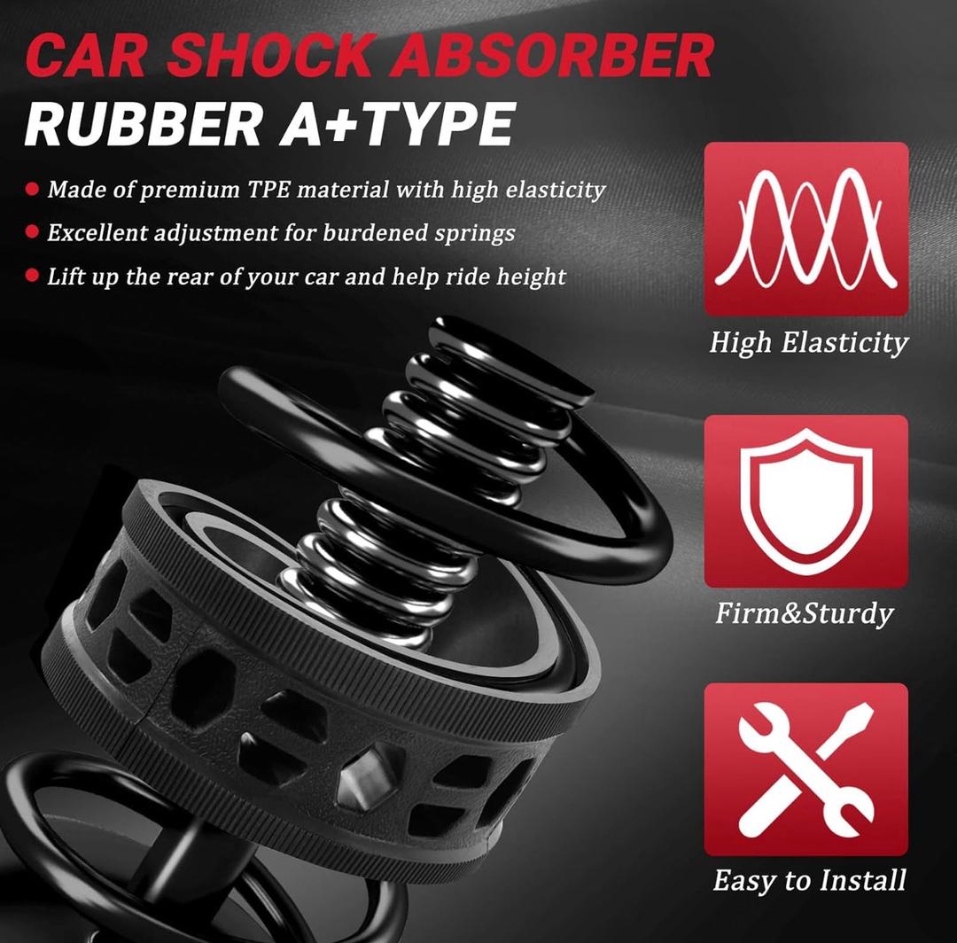 Paire de Tampons de Ressort Universels Type C - Améliorez Votre Suspension
