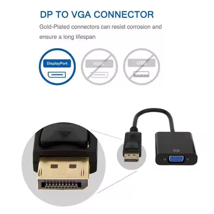 Adaptateur DP vers VGA - 1080p Full HD