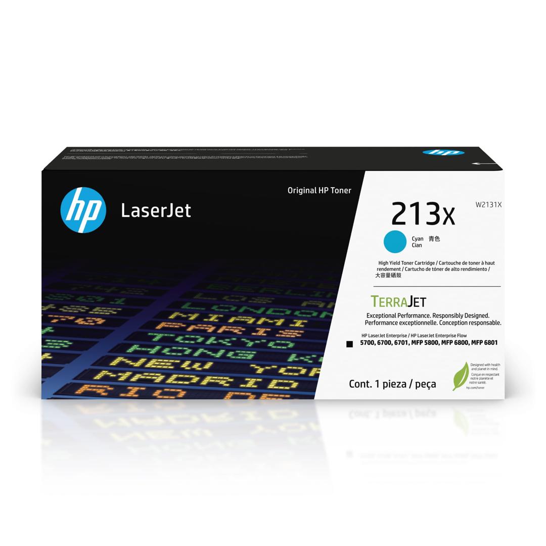 Toner HP 213X (Noir, Cyan, Magenta, Jaune) | Grande Capacité