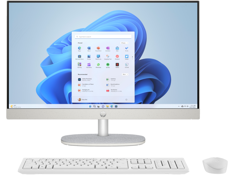 Ordinateur HP 24-cr0000nk : PC All-in-one avec écran tactile 24" Full HD, Intel Core i7, 16 Go RAM, 1 To SSD