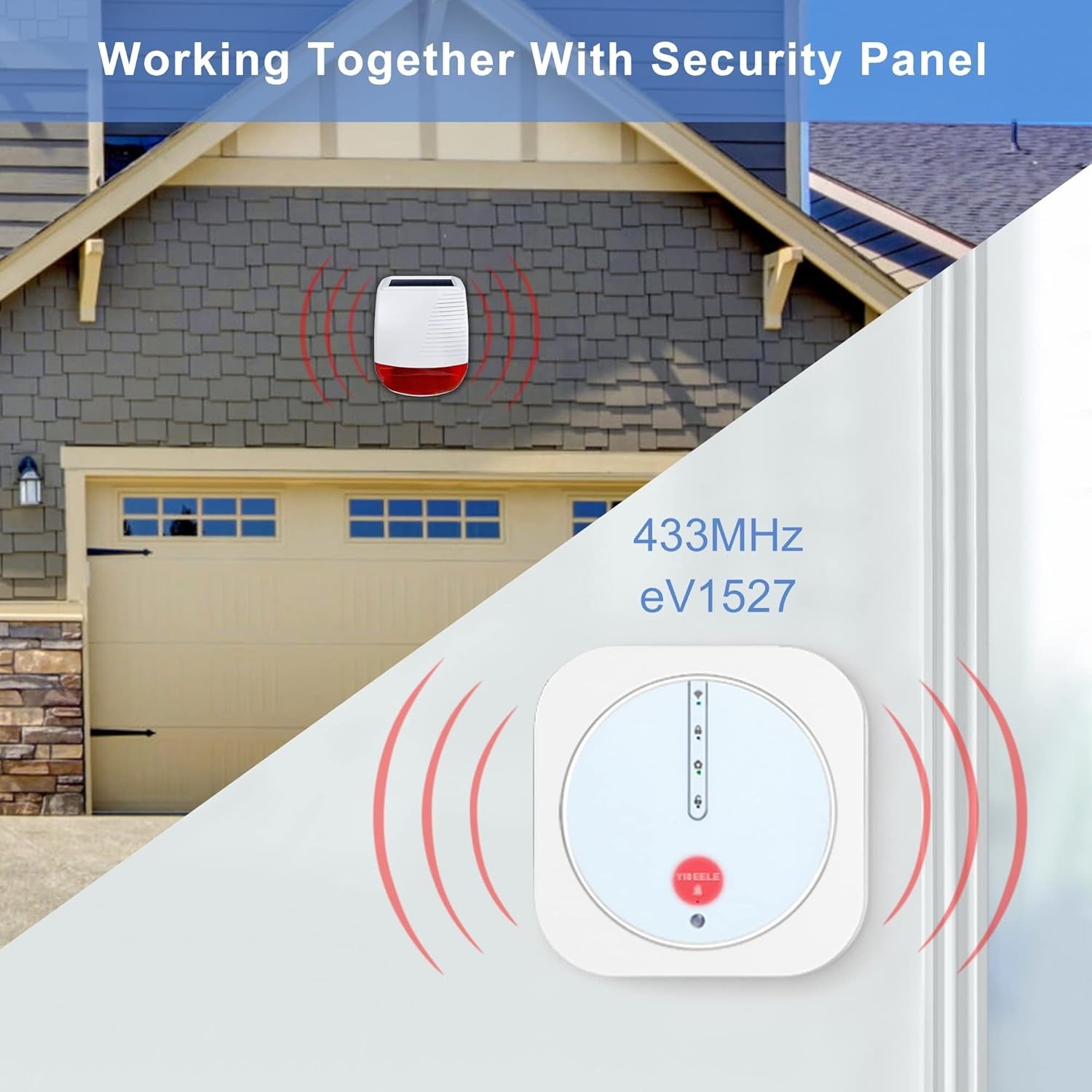Sirène Solaire Extérieure : Sécurité Autonome pour Votre Propriété - 110 dB