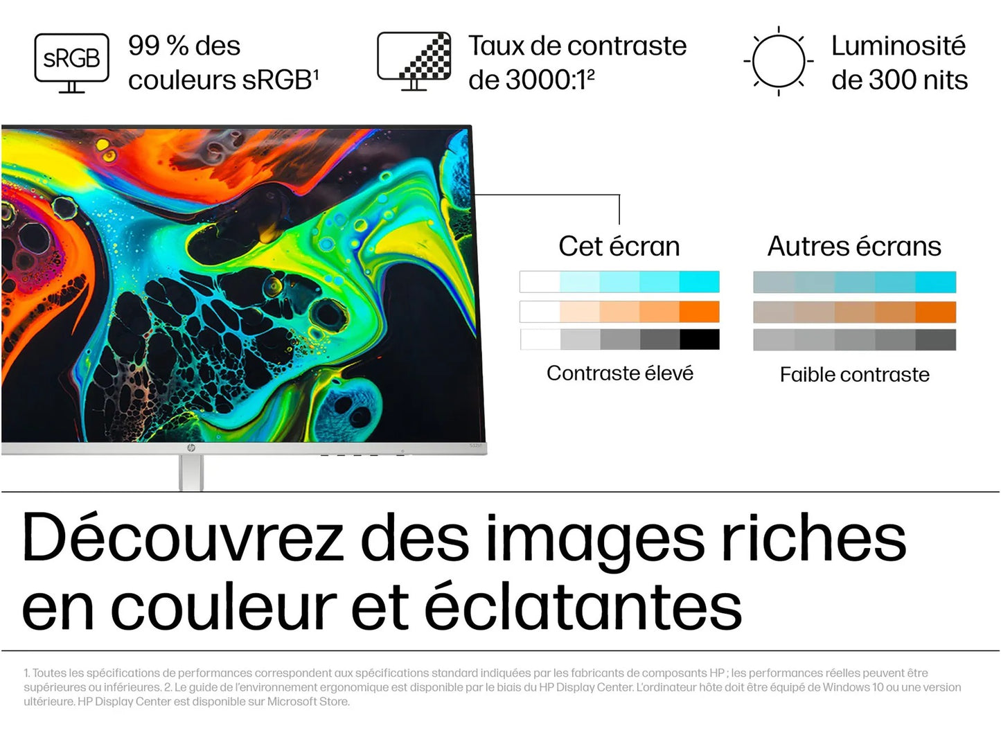 HP 32" 532sf – Immersif 32" FHD