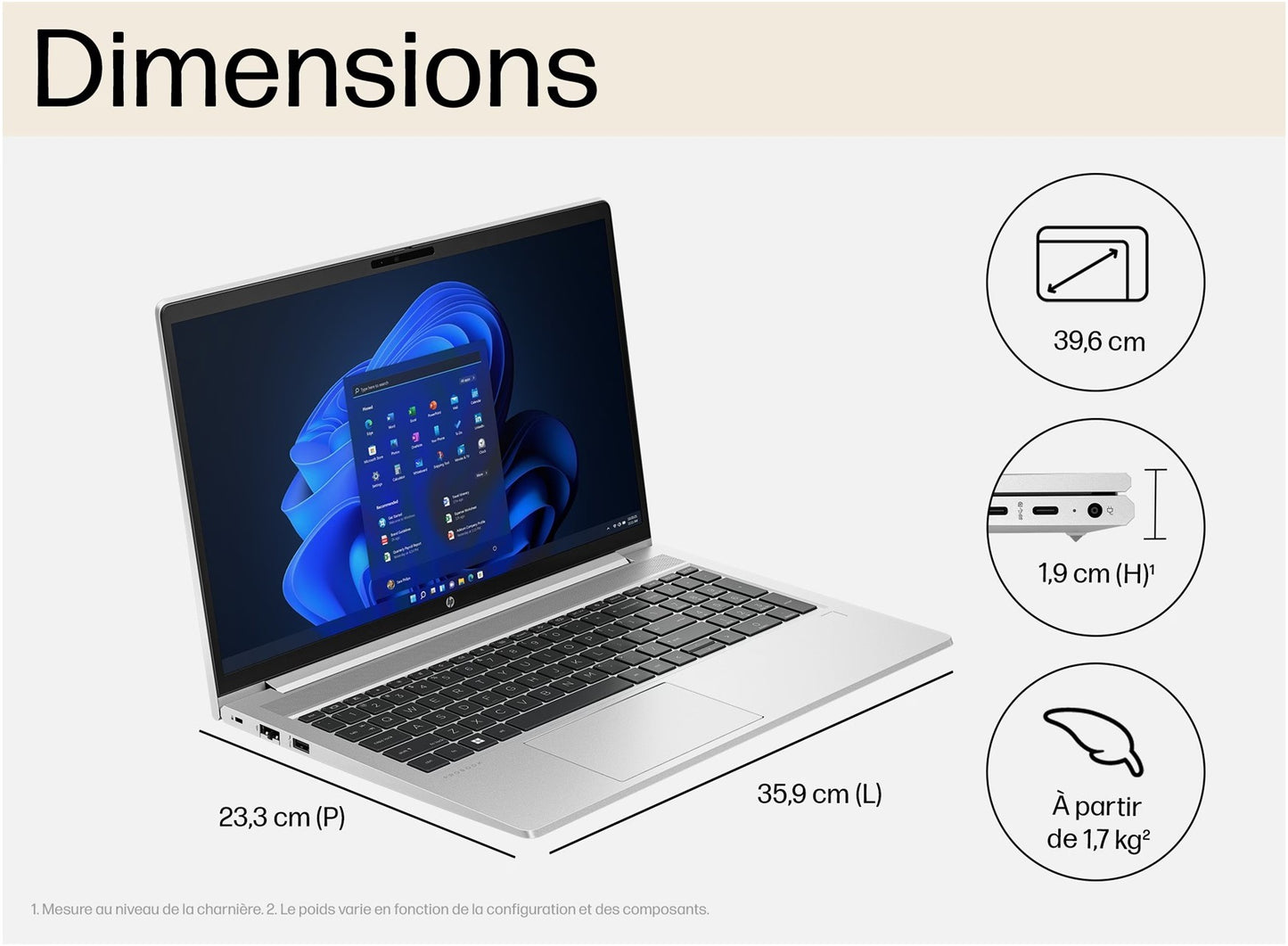 HP ProBook 450 G10 i5‑13e 16Go 512SSD 15.6