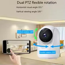 Mini Caméra IP WiFi Intelligente 4MP : Surveillance Intérieure Discrète et Performante
