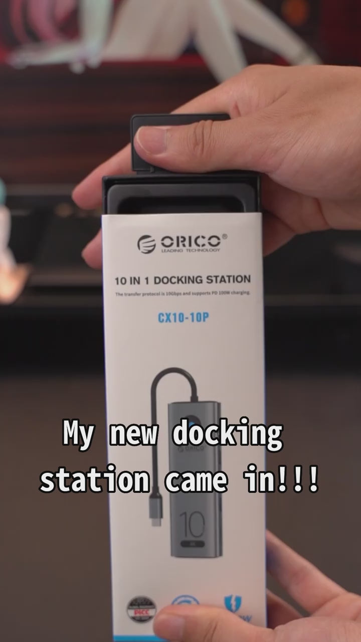 Station d'accueil USB-C 10Gbps 4K@60Hz - Multiports 10-en-1