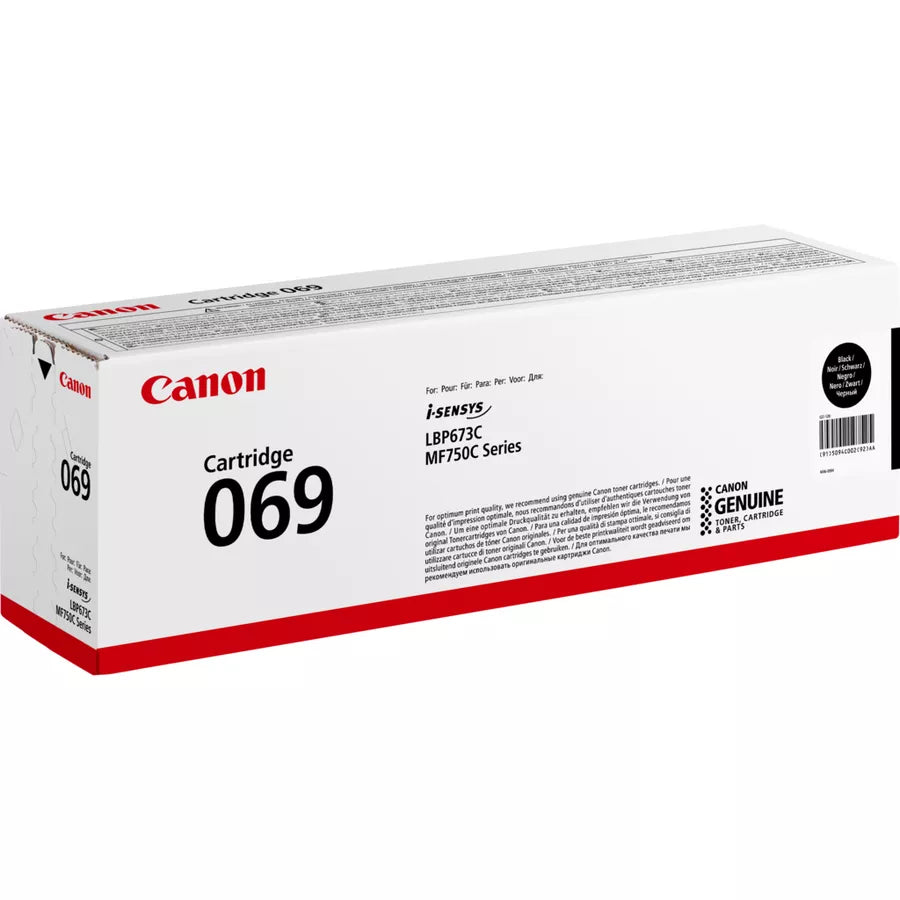 Cartouche Toner Canon 069 - Noire - 2100 pages - Livraison Offerte