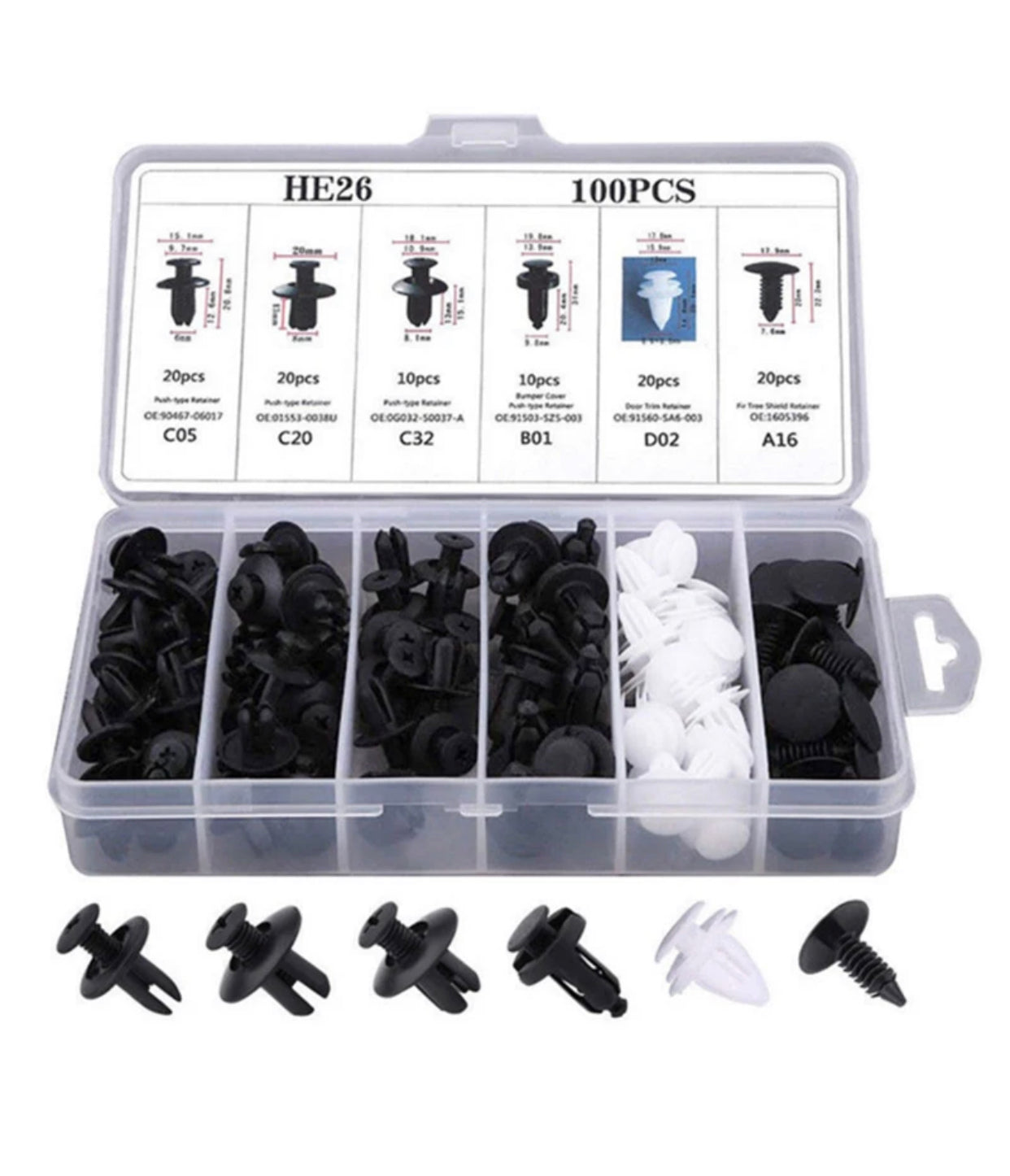 Agrafe auto pack de 100pcs