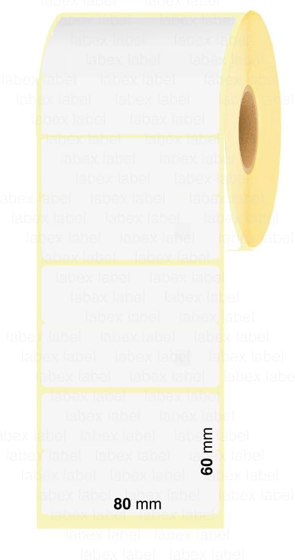 Rouleau d'étiquettes code-barres - Toutes tailles 60x40mm; 58x40mm; 150x100mm, 50x30mm, 40x30mm, 70x50mm