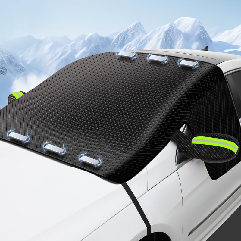 Housse Pare-Brise Voiture Anti-Givre, Soleil - Protection Optimale