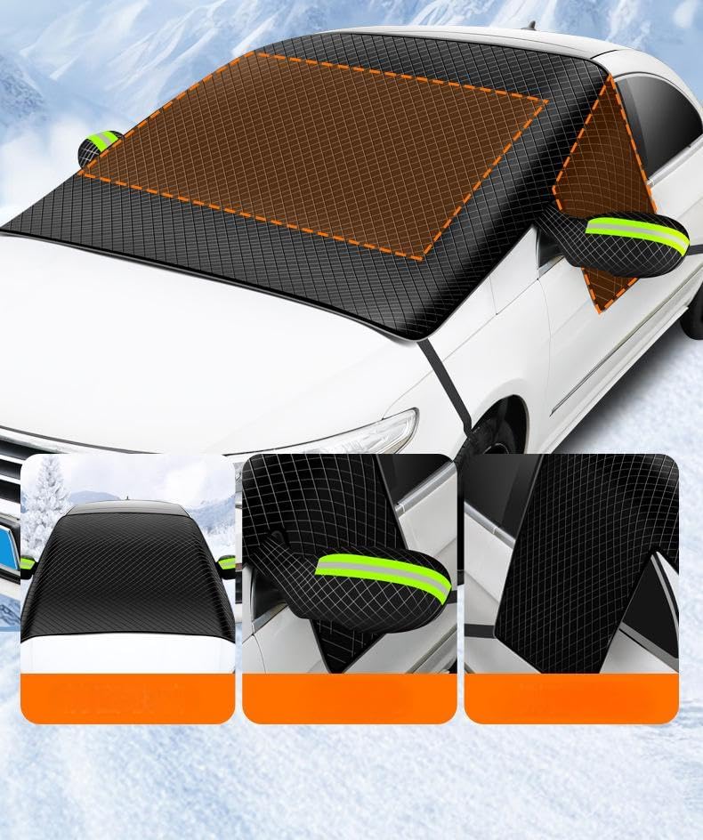 Housse Pare-Brise Voiture Anti-Givre, Soleil - Protection Optimale
