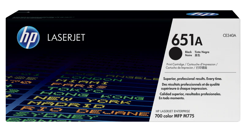Cartouche HP 651A (CE340A) Noire - Haut Rendement