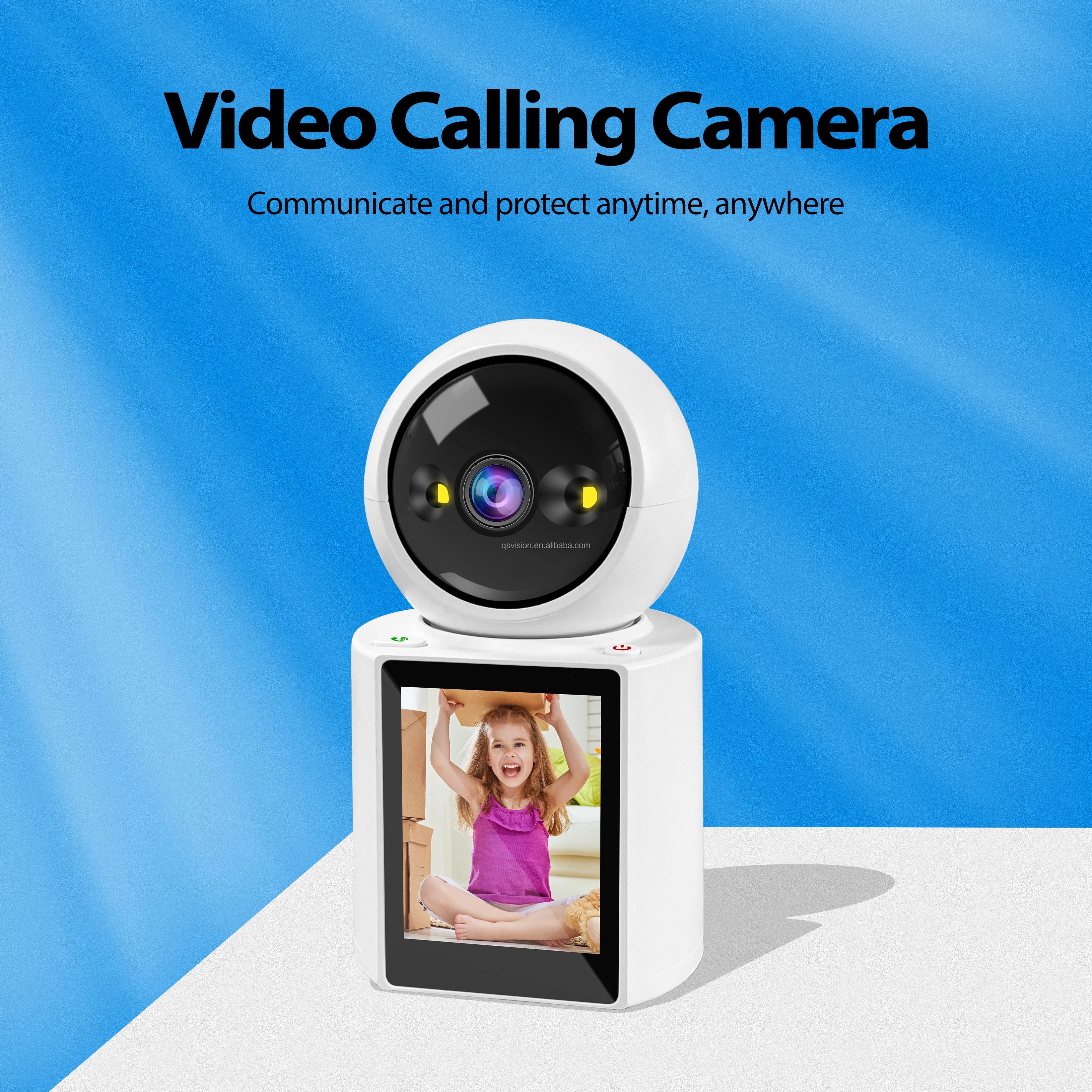 Caméra d'Appel Vidéo WiFi Intelligente 3MP bébé moniteur appel vidéo - Surveillance Bébé & Sécurité Maison