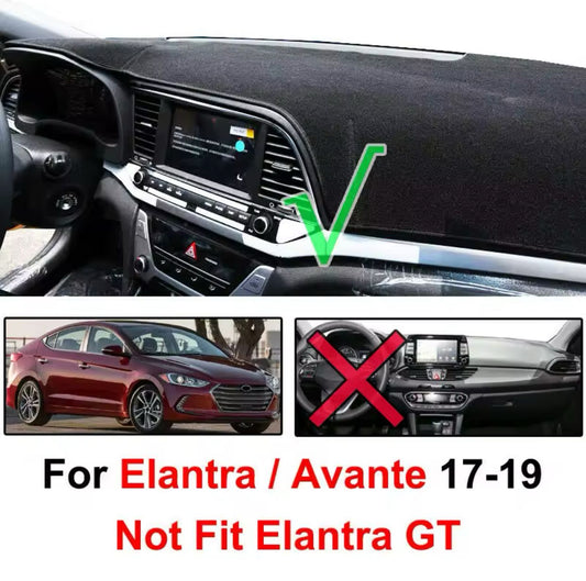 Couverture Tableau de Bord Hyundai Elantra 2016~2019 - Protection Anti-UV