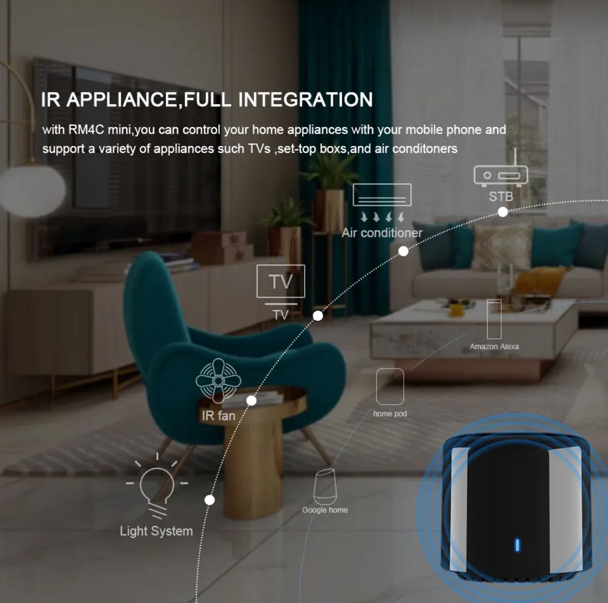 Télécommande Universelle WiFi BestCon RM4C MINI | Contrôle Intelligent des Appareils Domestiques au Sénégal