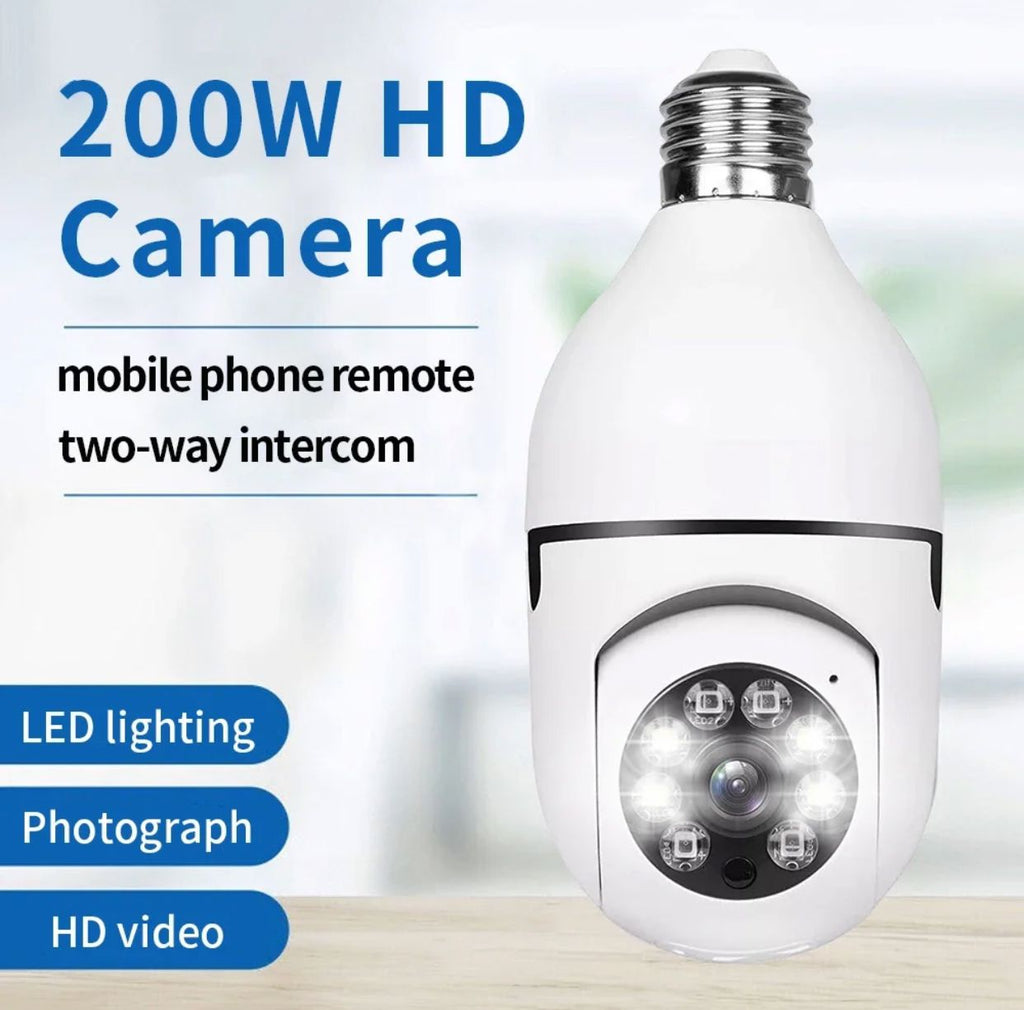 Caméra Ampoule WiFi - Caméra de surveillance Zoom panoramique/inclinaison 5G - Surveillance Intelligente & Sécurité à Domicile au Sénégal