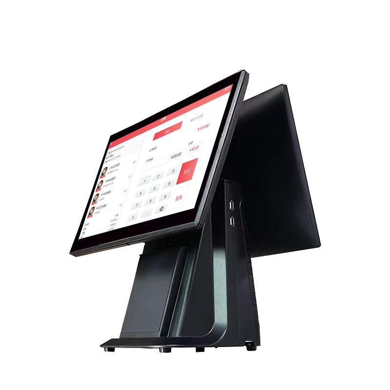 Caisse enregistreuse tactile POS - Double Écran 15,6"/11,6" - Dual Core - 4 Go RAM - 128Go SSD - Windows 10 Pro - Idéal pour restaurants et commerces au Sénégal - ETS A2M