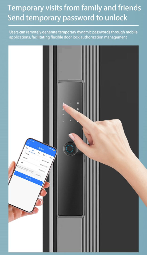 Serrure Intelligente Tuya - Ouverture par empreinte digitale, code, application TTLock.