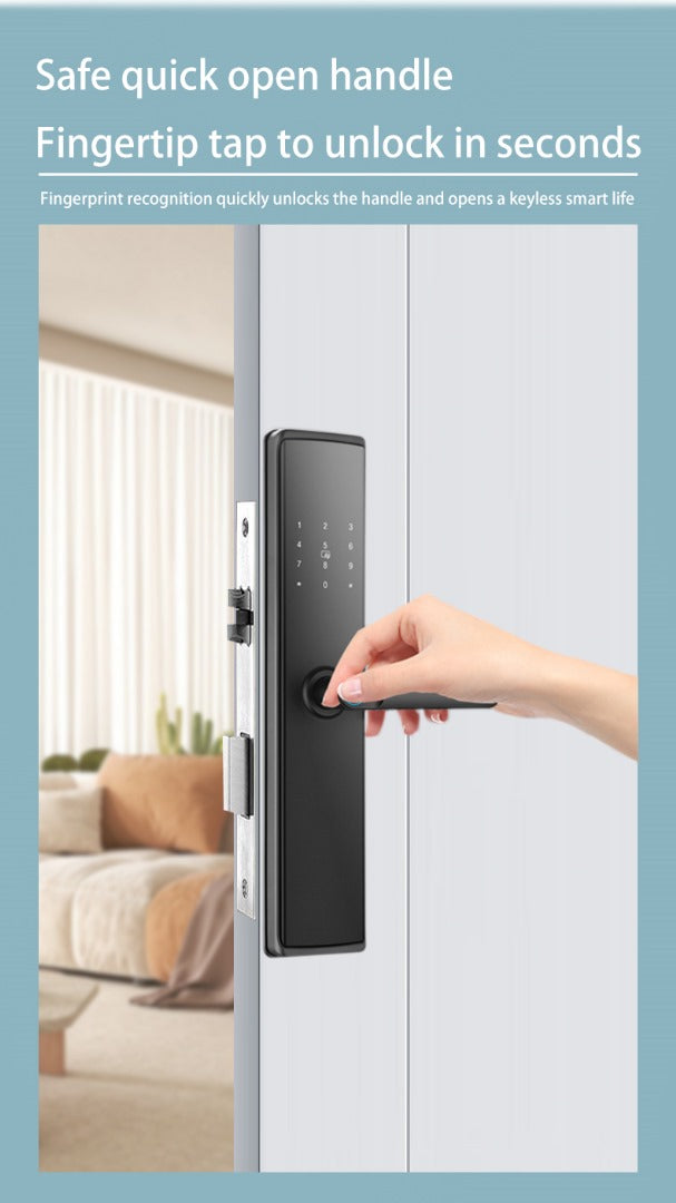 Serrure Intelligente Tuya - Ouverture par empreinte digitale, code, application TTLock.