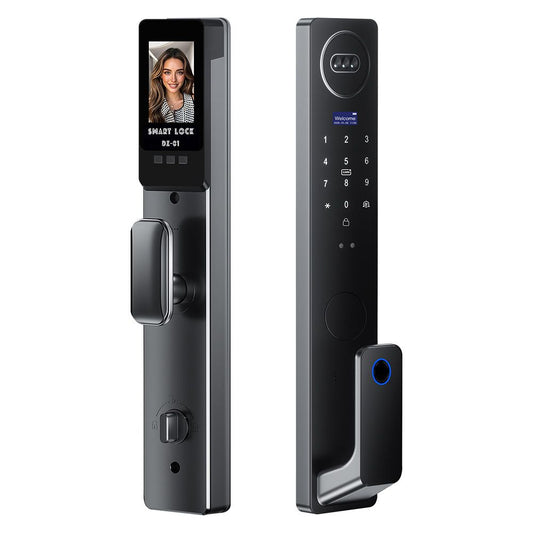 Serrure Intelligente Wishome - Ouverture par empreinte digitale, code, carte et application mobile
