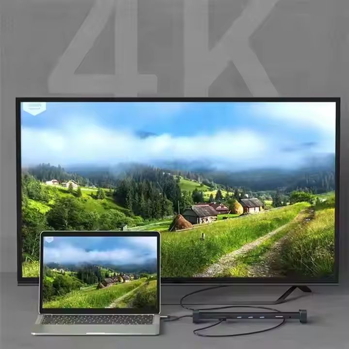 Hub USB-C 10-en-1 puissant avec HDMI 4K, Ethernet Gigabit, PD 100W, lecteurs SD/TF