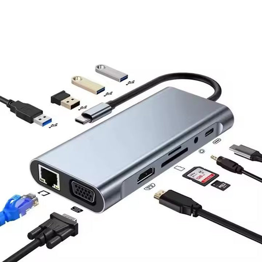 Station d'accueil USB-C 11-en-1 - 4K, Ethernet, PD 100W