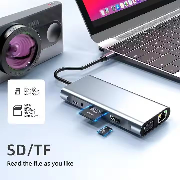 Station d'accueil USB-C 11-en-1 - 4K, Ethernet, PD 100W