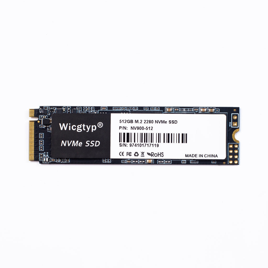 SSD NVMe M.2 Wicgtyp – 2 To, 1 To, 512 Go, 256 Go – Pour MacBook Pro et PC portables