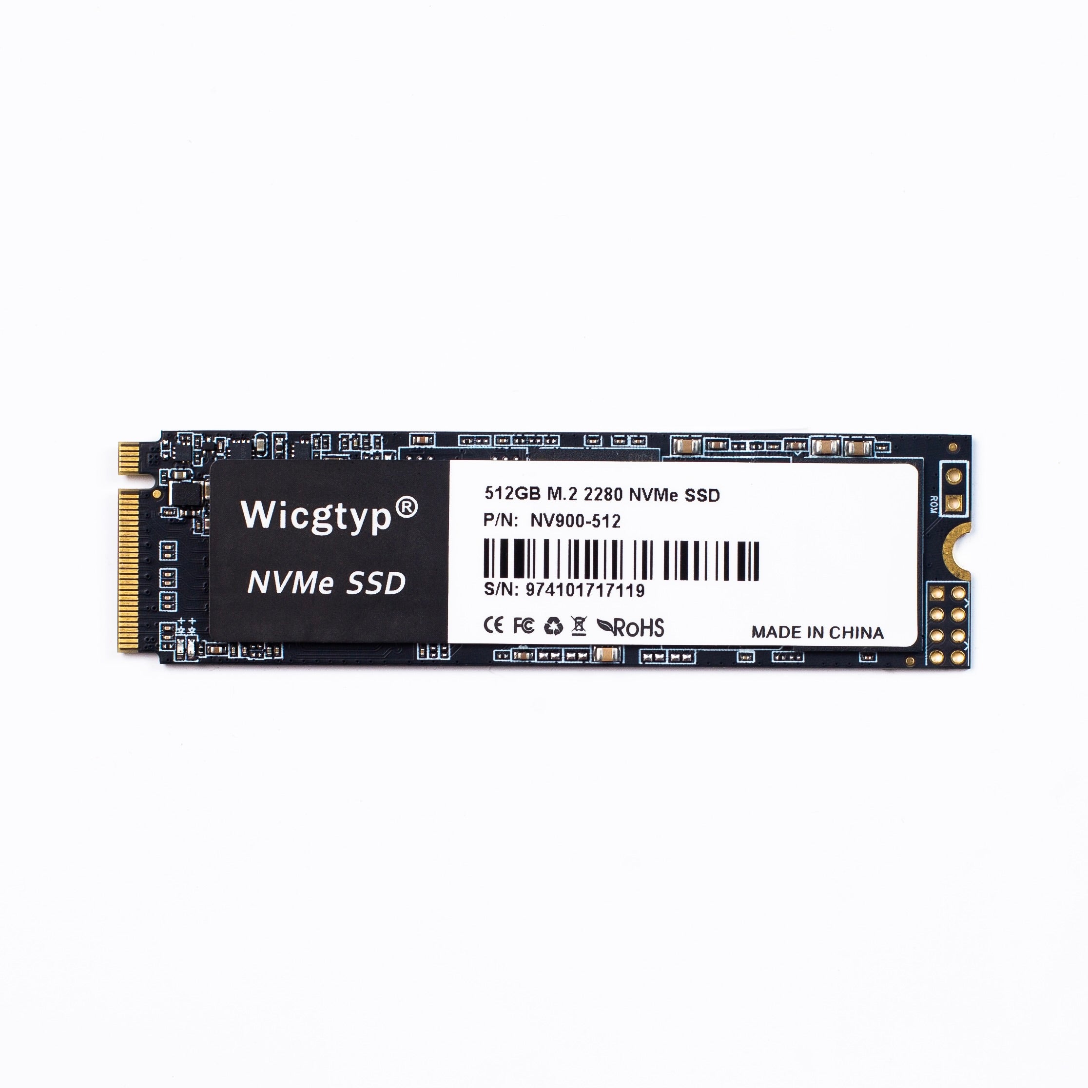 SSD NVMe M.2 Wicgtyp – 2 To, 1 To, 512 Go, 256 Go – Pour MacBook Pro et PC portables