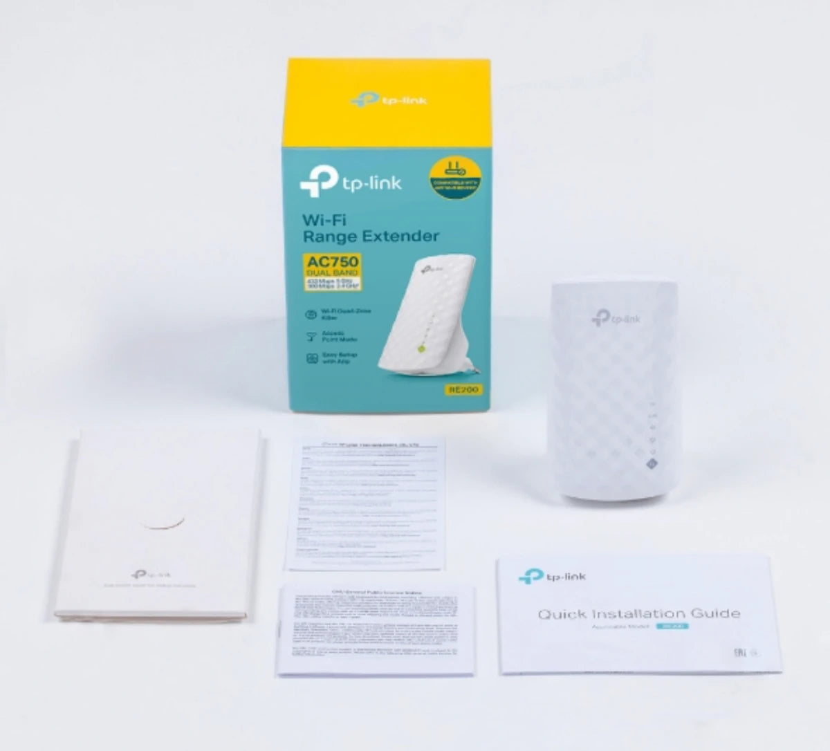 Répéteur WiFi TP-Link RE200 – Bi-Bande AC750, Extension Simple et Efficace