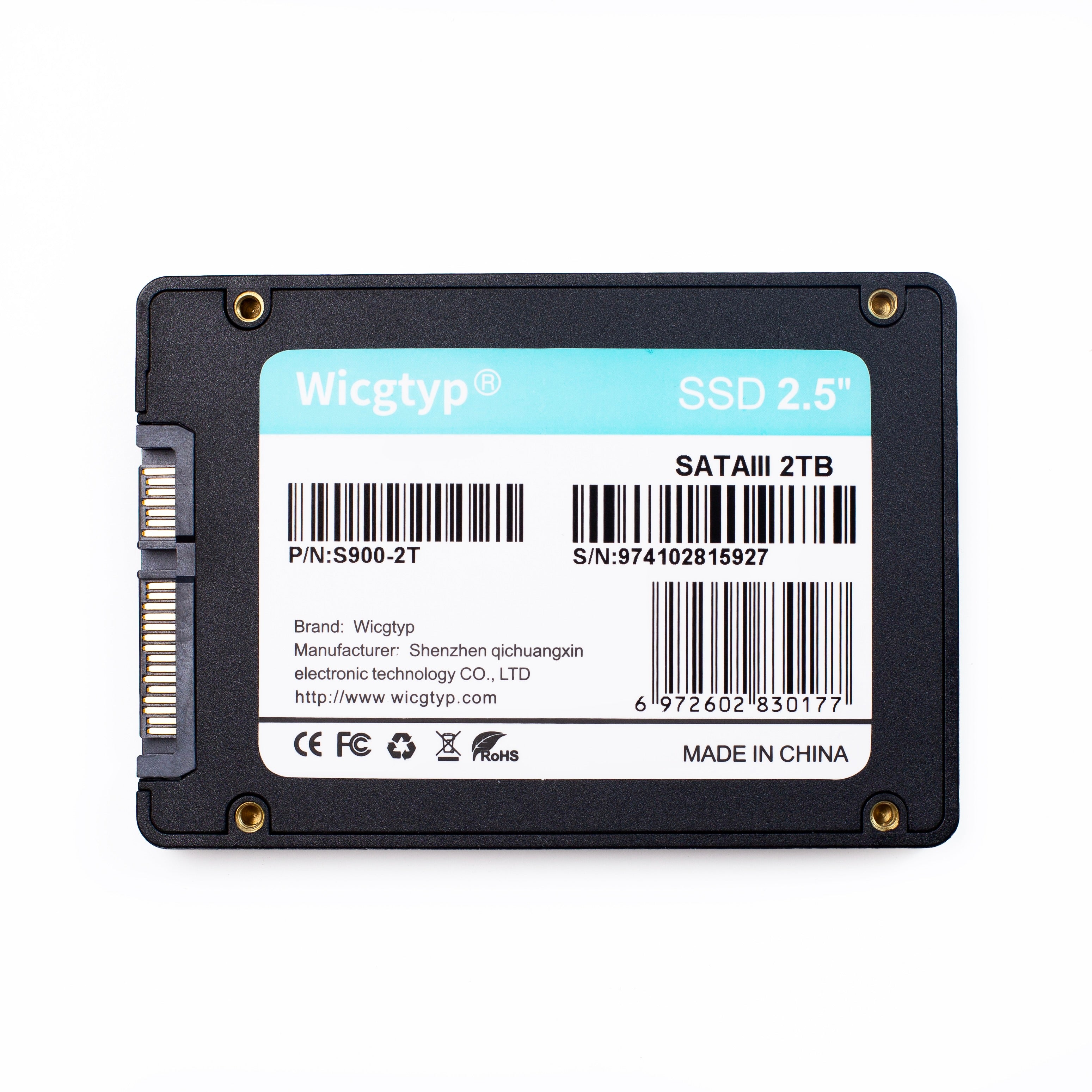 Disque Dur SSD SATA 3 Wicgtyp 240Go-2To - Boost Performance PC Portable