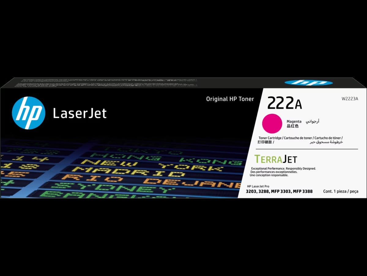 Toner HP 222A Bleu, Jaune, Magenta (W2223A) | Original