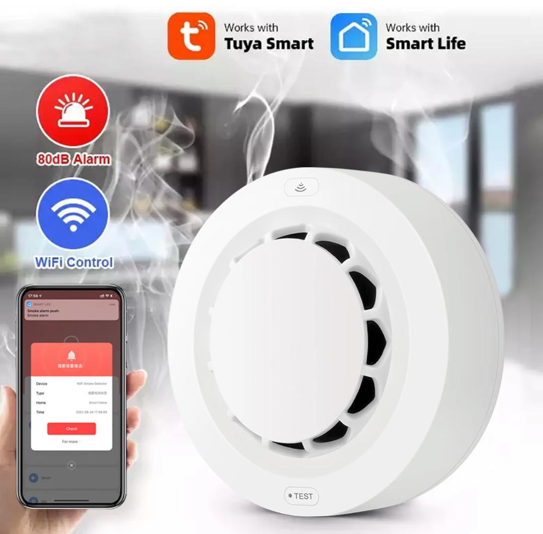 Détecteur de Fumée Intelligent WiFi - Sécurité Incendie Connectée pour Maison et Entreprise au Sénégal