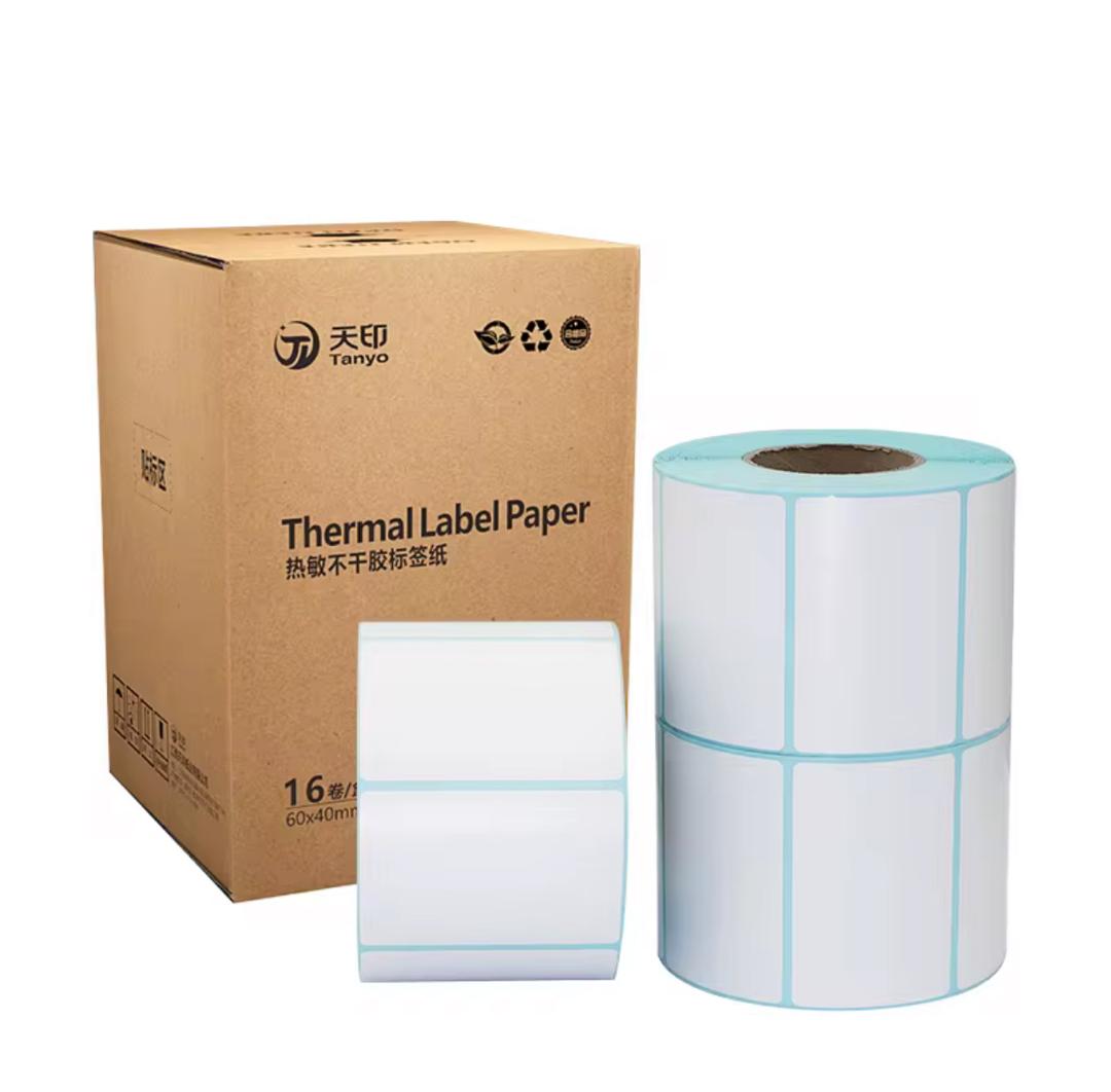 Rouleau d'étiquettes code-barres - Toutes tailles 60x40mm; 58x40mm; 150x100mm, 50x30mm, 40x30mm, 70x50mm