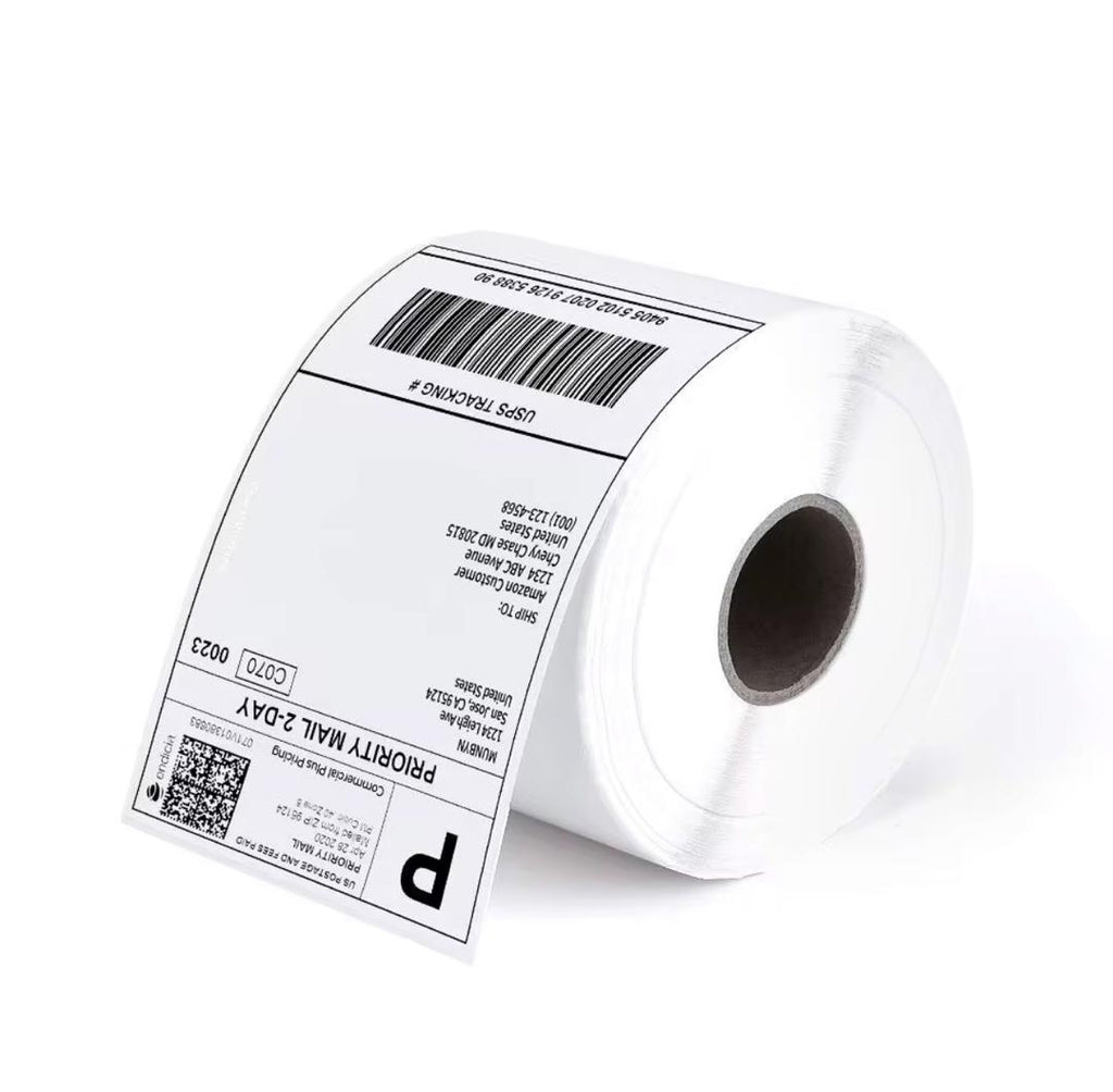 Rouleau d'étiquettes code-barres - Toutes tailles 60x40mm; 58x40mm; 150x100mm, 50x30mm, 40x30mm, 70x50mm