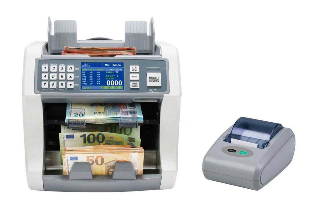 Compteur de Billets Professionnel S200 avec imprimante 57mm