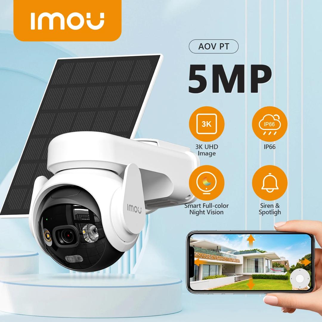Caméra Surveillance 4G Solaire Imou - WiFi, Extérieure, 5MP - Sécurité Autonome Sénégal - ETS A2M