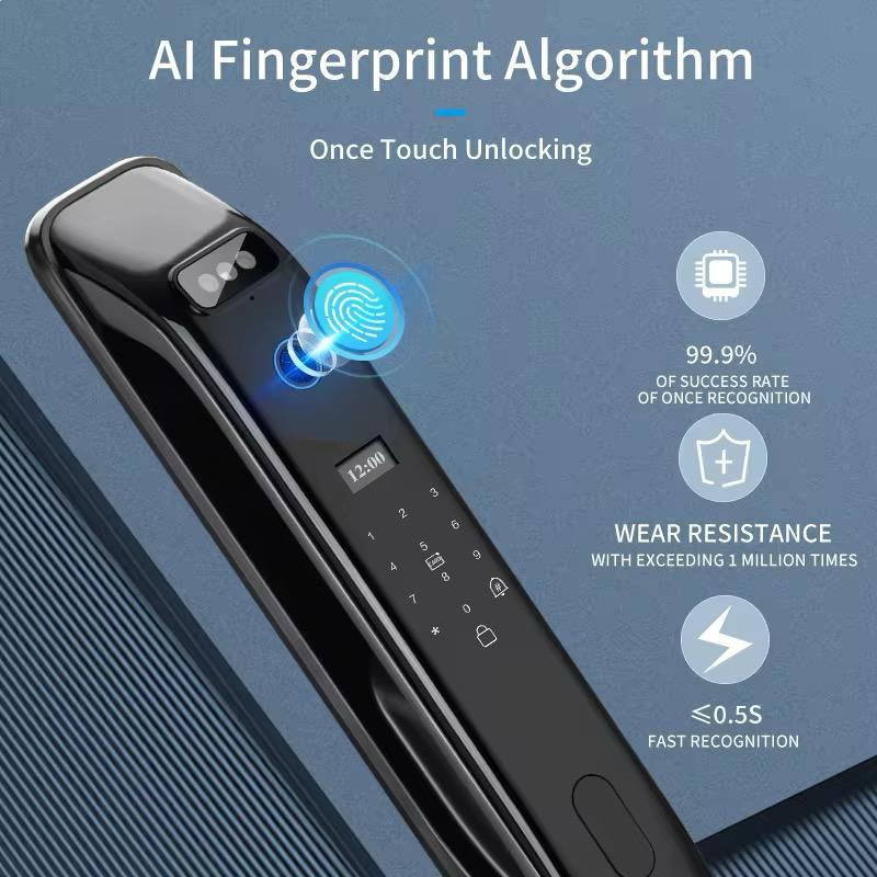 Interphone Vidéo Reconnaissance Faciale 3D - Serrure Intelligente Tuya WiFi