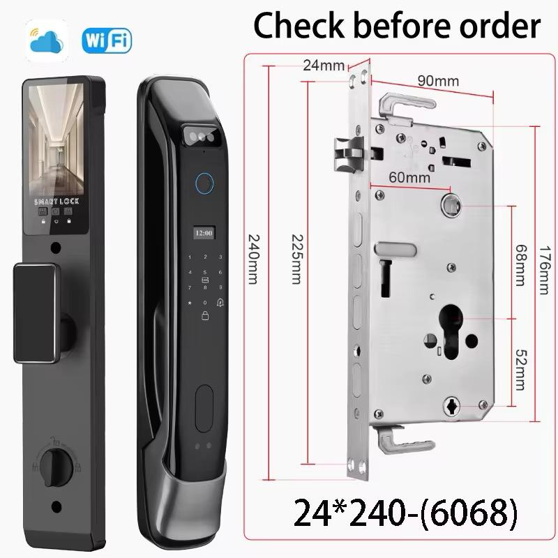 Interphone Vidéo Reconnaissance Faciale 3D - Serrure Intelligente Tuya WiFi