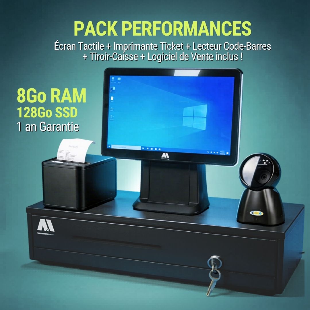 Pack Complet Caisse Enregistreuse Tactile Professionnelle | A2M - ETS A2M