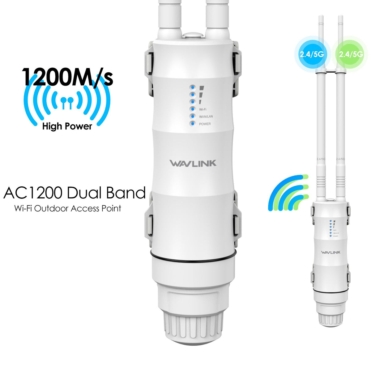 Point d'accès Wi-Fi Extérieur Wavlink AC1200 (Aerial HD3) - ETS A2M