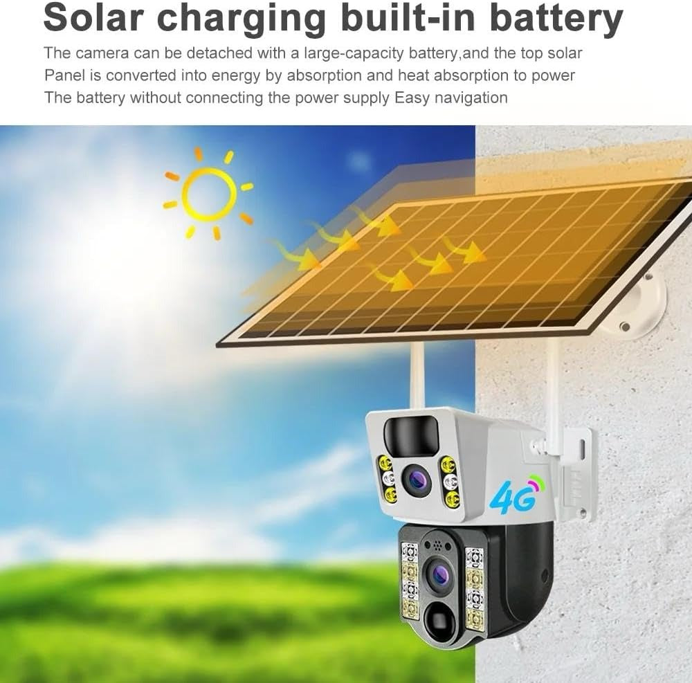 Caméra PTZ solaire 4MP V380