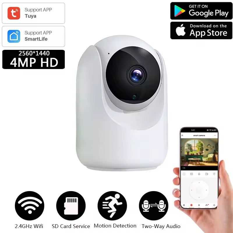 Camera Discret Mini Caméra IP WiFi Intelligente 4MP : Surveillance Intérieure Discrèt ...