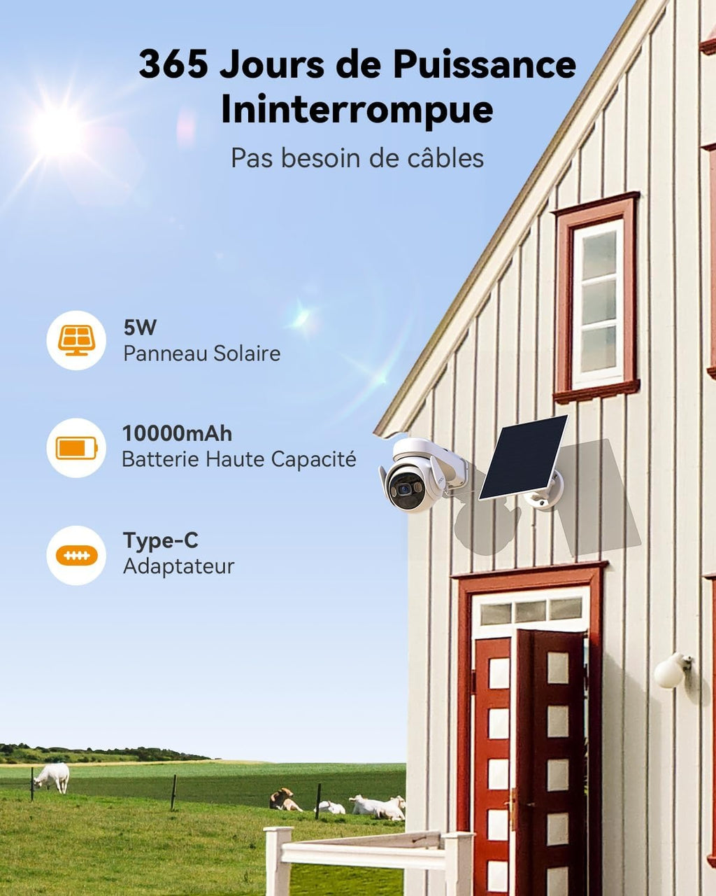 Caméra Surveillance 4G Solaire Imou - WiFi, Extérieure, 5MP - Sécurité Autonome Sénégal - ETS A2M