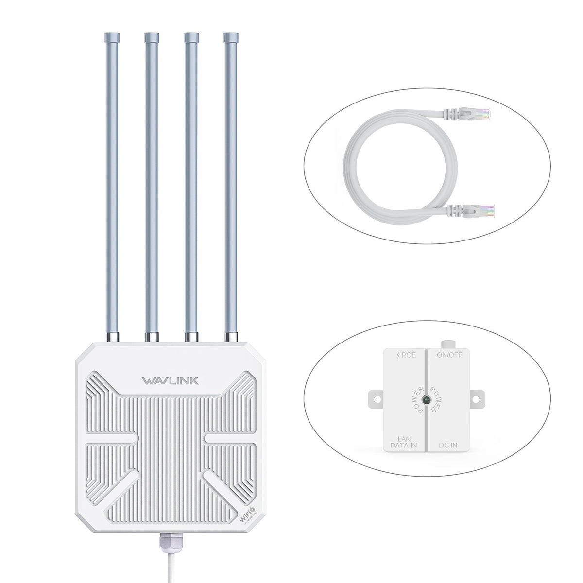 Wavlink AX3000 WiFi 6 Outdoor Access Point (Aerial HD9) - ETS A2M