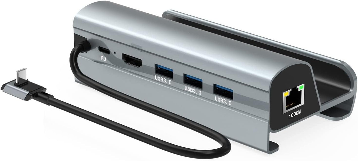 Station d'Accueil USB-C 6-en-1 : USB 3.0, Ethernet Gigabit, PD 60W