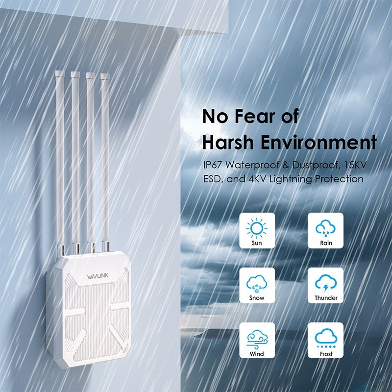 Point d'accès Extérieur Wavlink Wi-Fi 7 Aerial BE51 (BE5100 - WL-WN573HBE2) - ETS A2M