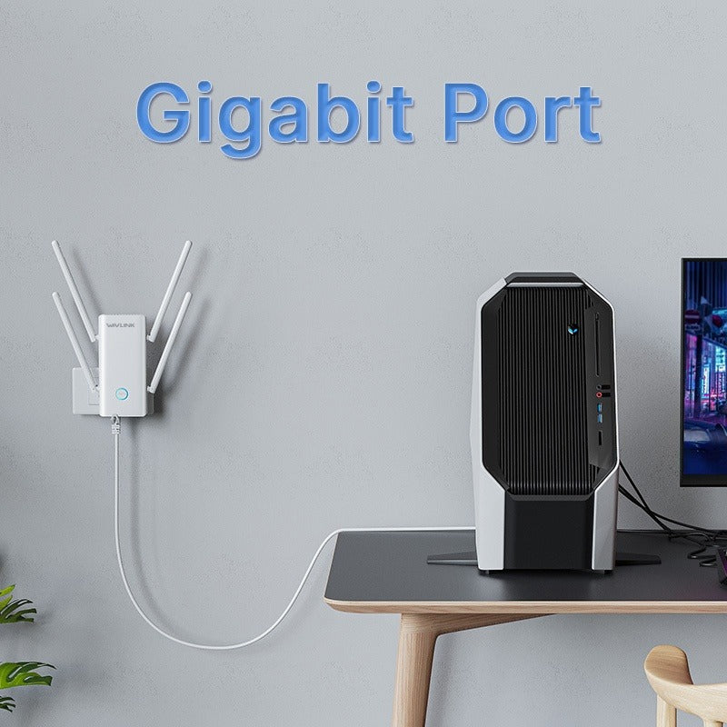 Point d'accès et Routeur Wi-Fi 6 Double Bande Wavlink AX3000 (Aerial D6X / WL-WN583HX3) - ETS A2M